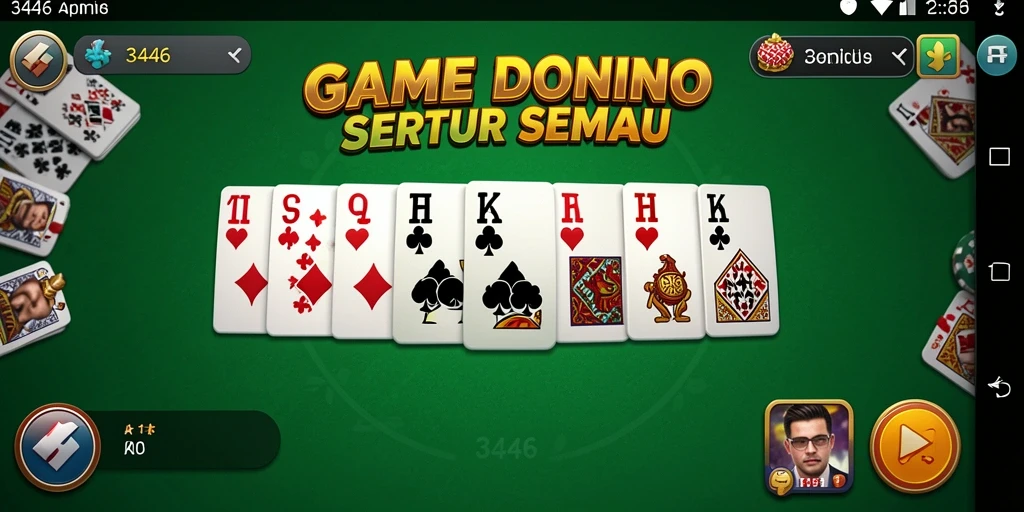 Screenshot gameplay menampilkan keseruan bermain Domino.