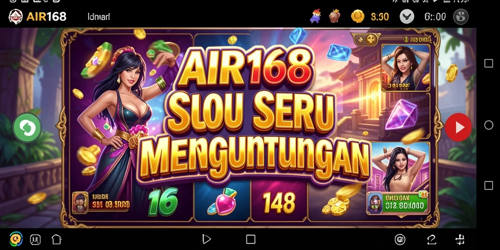 Tampilan gameplay AIR168 yang seru dengan berbagai mesin slot.