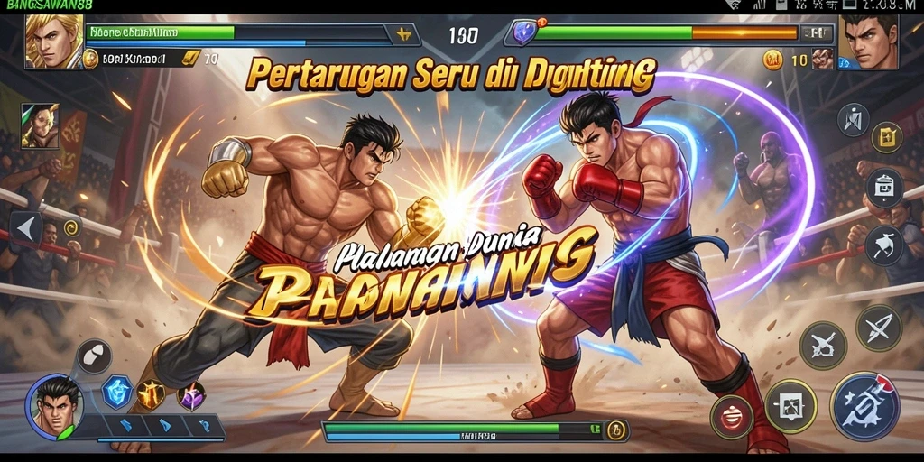 Gameplay BANGSAWAN88 menampilkan pertarungan yang epik dan mendebarkan.