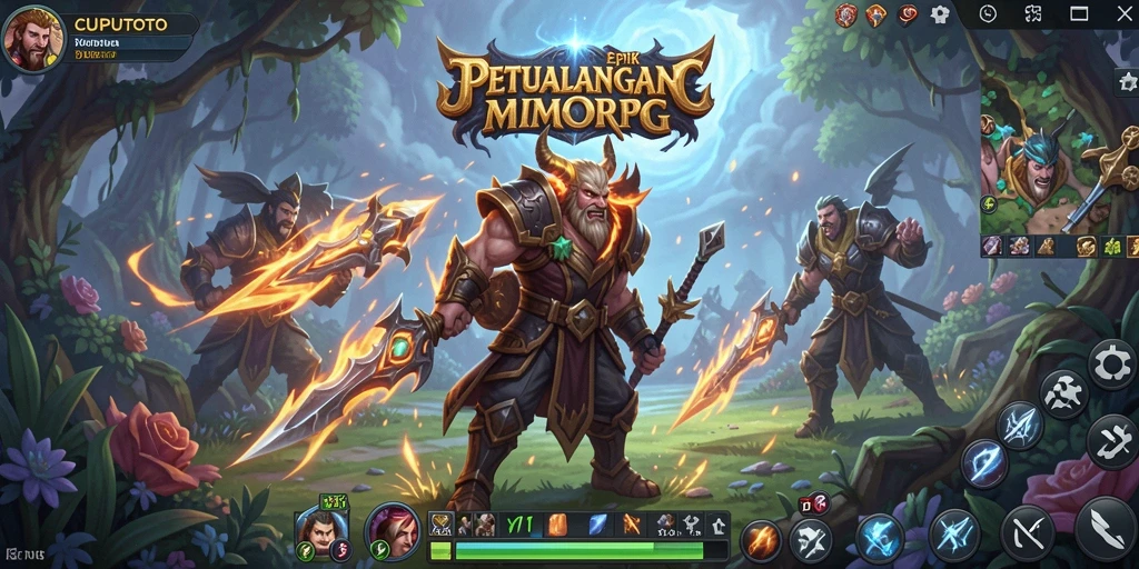 Screenshot gameplay CUPUTOTO menampilkan aksi seru di dunia MMORPG.