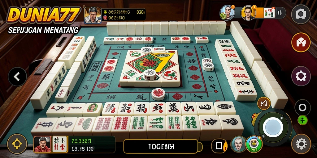 Tampilan gameplay DUNIA77 yang menarik dan penuh warna.