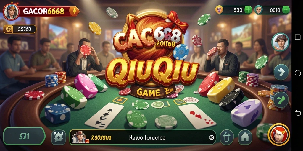 Tampilan gameplay GACOR668 saat bermain QiuQiu yang seru.