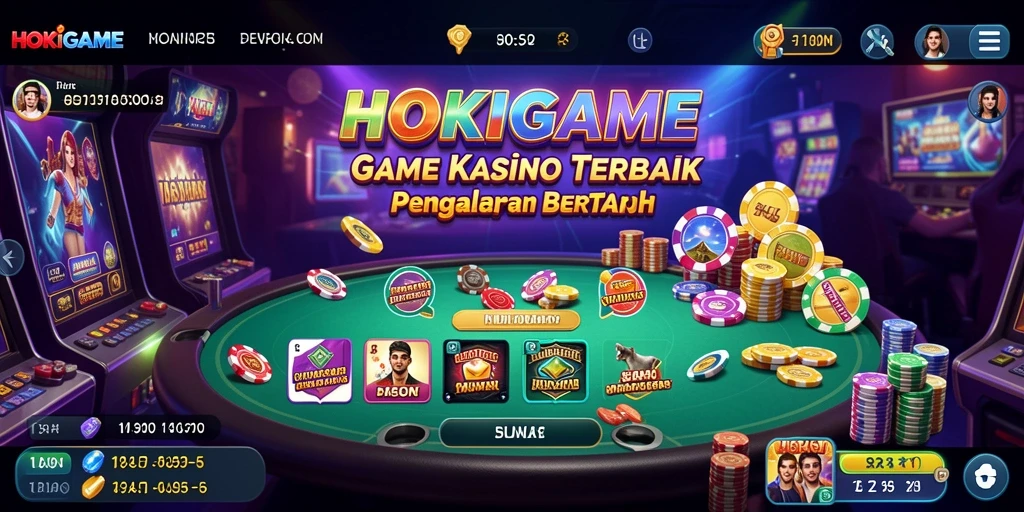 Tampilan gameplay HOKIGAME yang mendebarkan dan menarik.