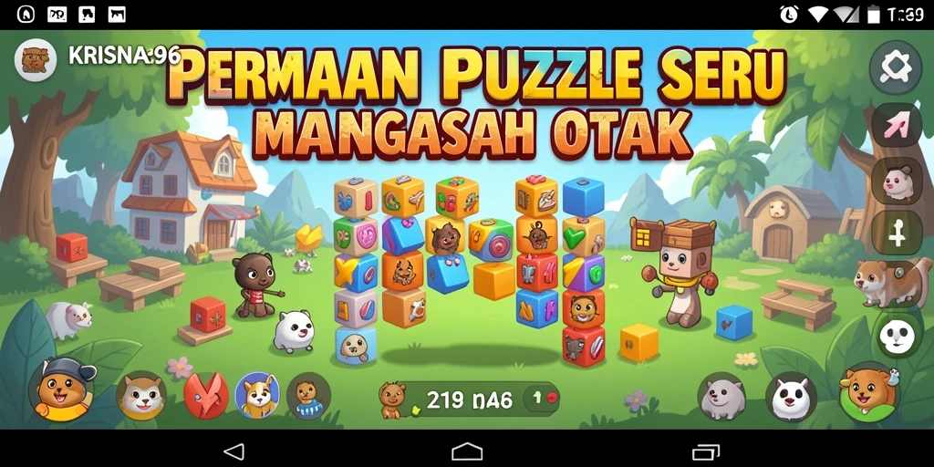 Tampilan gameplay menarik dan penuh tantangan di KRISNA96.
