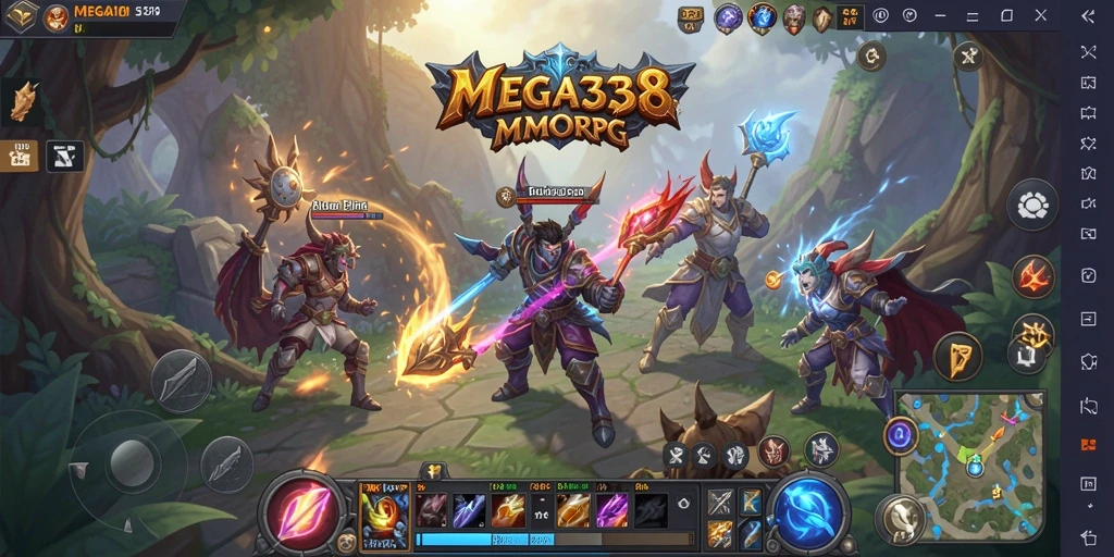 Tampilan gameplay seru dan mendalam dari MEGA338 MMORPG.