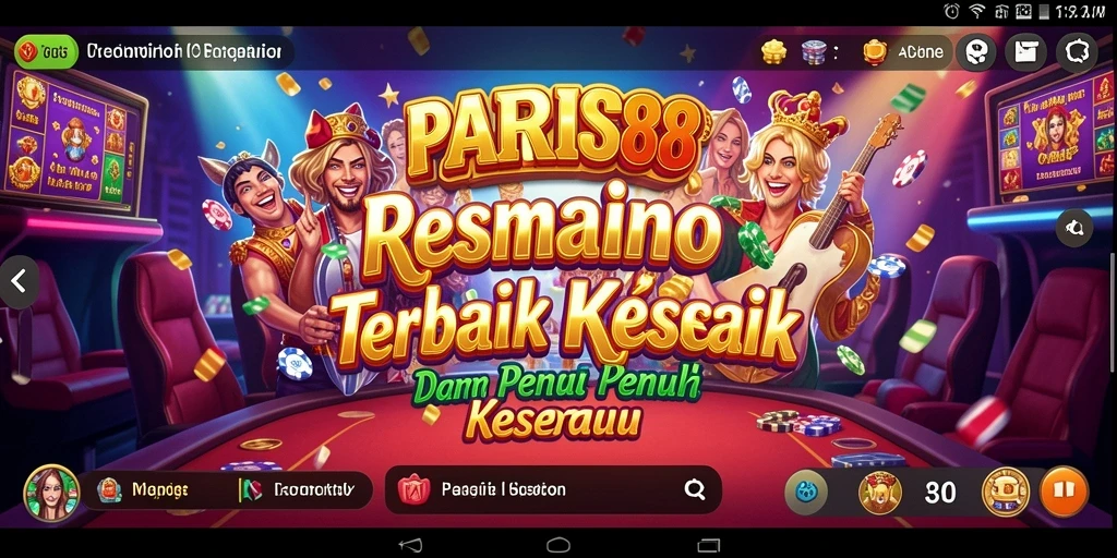 Tampilan gameplay yang menarik dan mendebarkan di PARIS88.