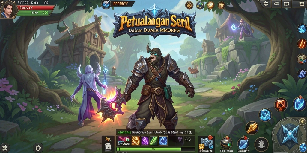 Gameplay mengesankan PPRRYY dalam dunia MMORPG yang luas.