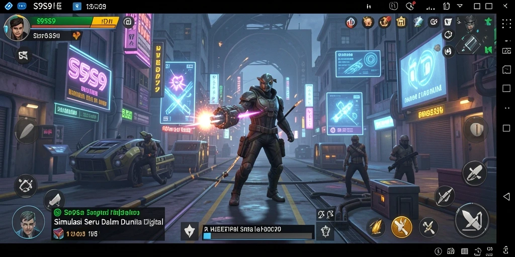 Screenshot menunjukkan gameplay menarik S9S9 dengan simulasi interaktif.