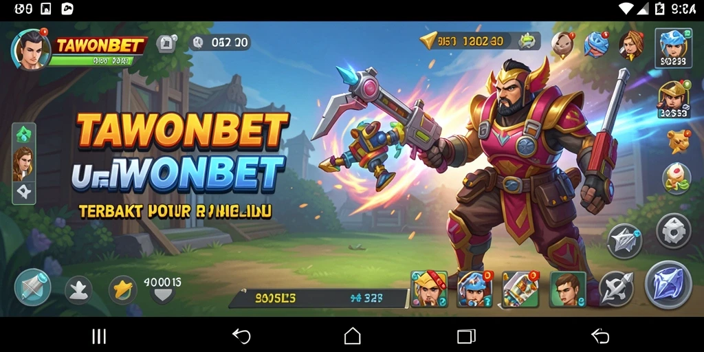 Tampilan antarmuka TAWONBET yang sederhana dan fungsional.