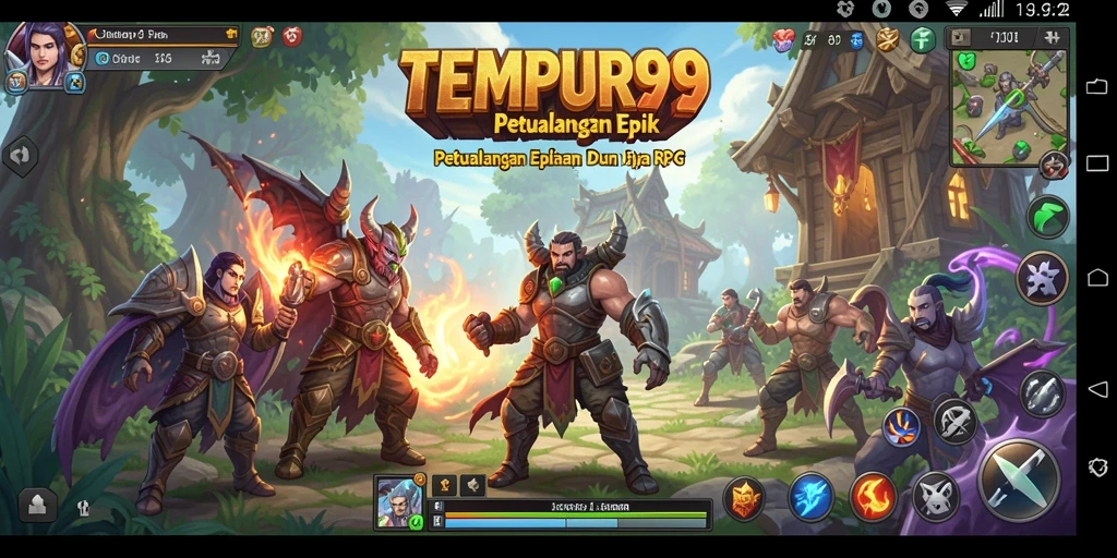 Tangkapan layar gameplay TEMPUR99 menampilkan aksi pertempuran yang mendebarkan.