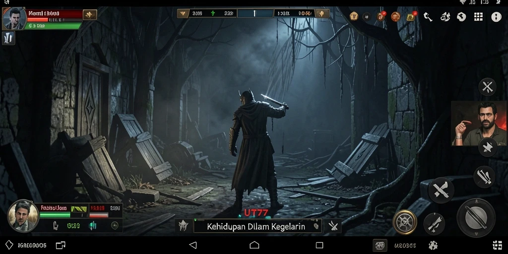Tampilan gameplay UT77 yang menyeramkan dan mencekam.